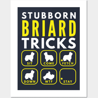 Stubborn Briard Tricks - Dog Training Posters and Art